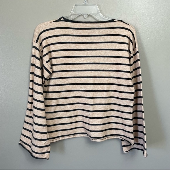 POL Pullover size small Cream stripe Top  Oversized comfort - Picture 5 of 9